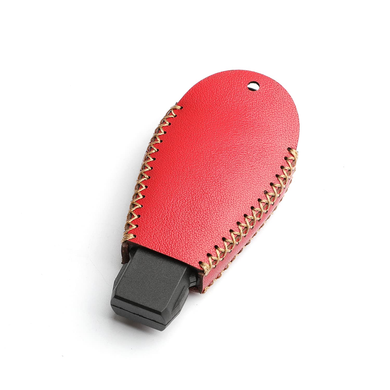 WFMJ WFMJ Red Leather for IYZ-C01C Chrysler 300 Town and Country Dodge Challenger Durango Grand Caravan Journey Magnum Ram 1500 2500 3500 Jeep Grand - View 3 of 6