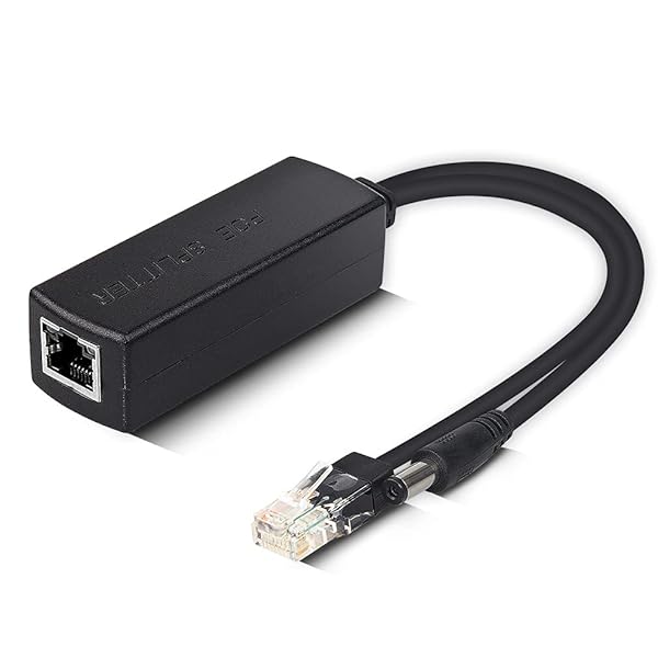 ipolex ipolex Gigabit PoE Splitter Adapter 48V to 12V DC Jack 5.5x2.1mm for Surveillance Camera CCTV VoIP Phone IEEE 802.3af/at Compliant - View 2 of 9