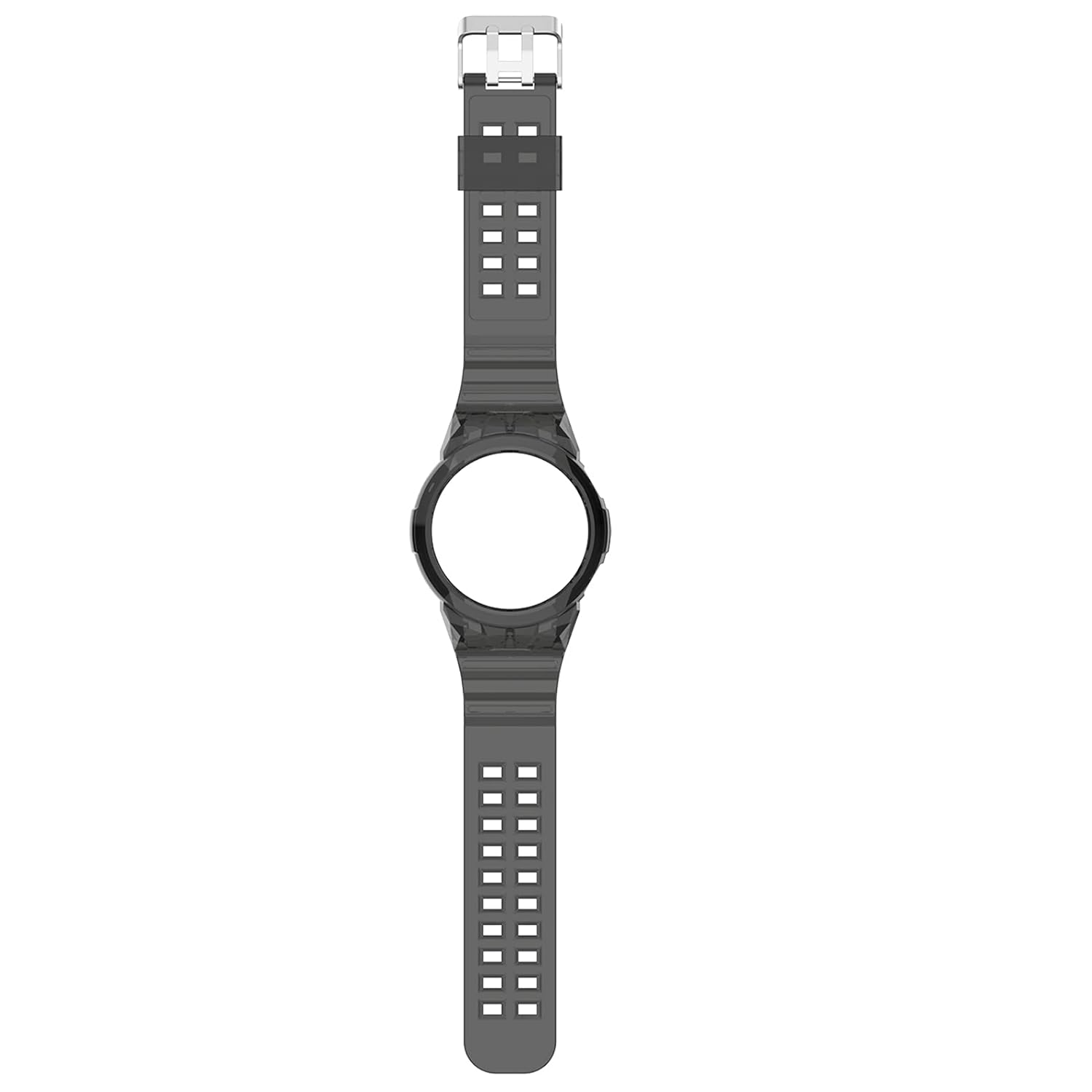 LOKEKE LOKEKE for Huawei Watch GT2 46MM Replacement Wrist Band - Transparency Replacement Silicone Wrist Watch Band Strap For Huawei Watch GT2 46MM(Black) - View 2 of 6