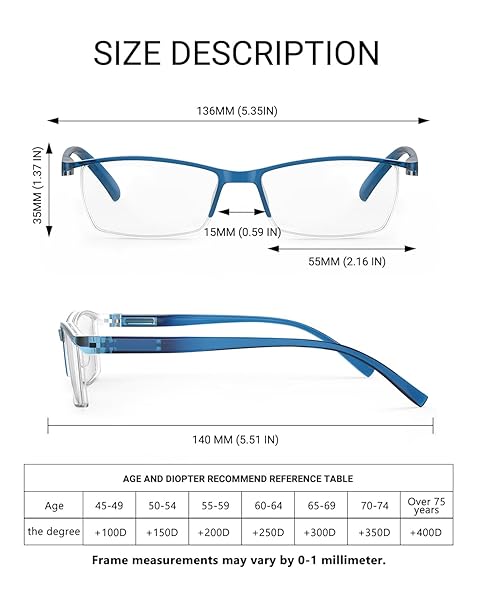 TERAISE TERAISE Anti UV Reading Glasses 4 Pairs Blue Light Blocking Readers for Women and Men 1.50X - View 7 of 7