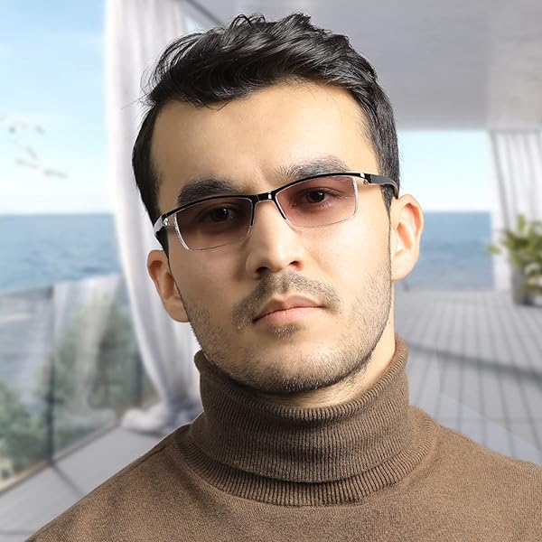 TERAISE TERAISE 4-Pack Blue Light Blocking Reading Glasses Ultralight Computer Eyewear for Men and Women with 1-Pack Anti-UV Reading Sunglasses - View 6 of 7