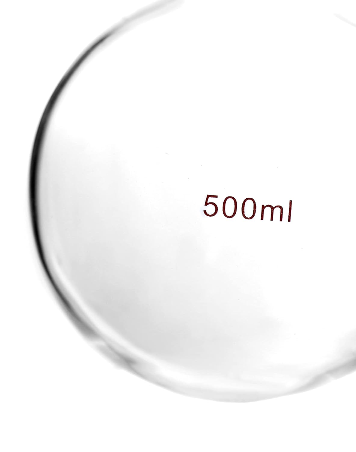 QWORK QWORK 500ml Boiling Flask Single Neck Round Bottom 24/40 Standard Taper Outer Joint Laboratory Glassware - View 3 of 6