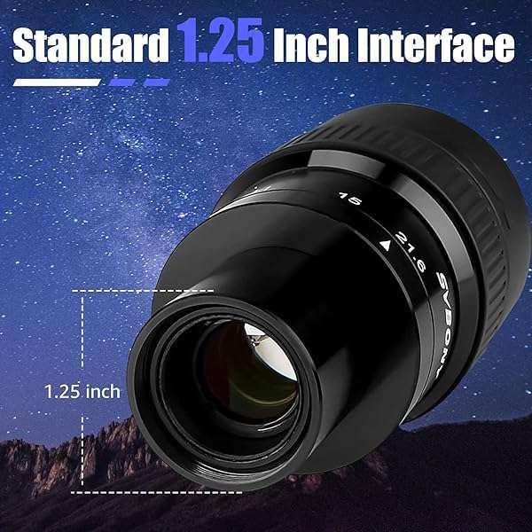 SVBONY SVBONY SV191 Zoom Eyepiece 7.2-21.6mm for Telescopes - 1.25 Inch Compatible Lens - View 3 of 10