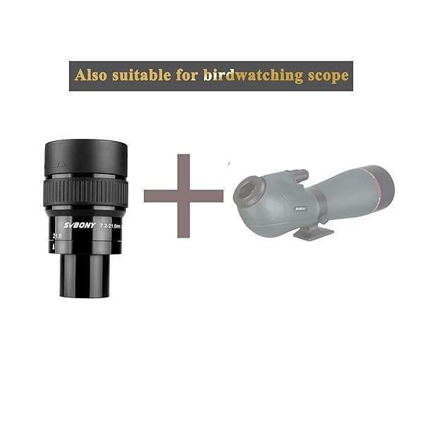 SVBONY SVBONY SV191 Zoom Eyepiece 7.2-21.6mm for Telescopes - 1.25 Inch Compatible Lens - View 7 of 10