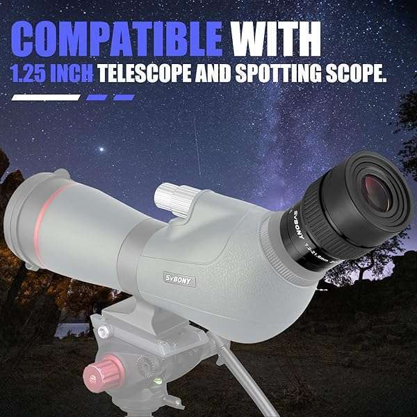 SVBONY SVBONY SV191 Zoom Eyepiece 7.2-21.6mm for Telescopes - 1.25 Inch Compatible Lens - View 9 of 10