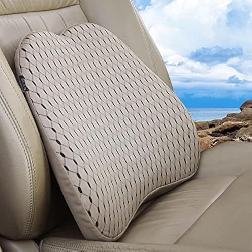 XINJUN XINJUN Memory Foam Lumbar Support Pillow for Car Office Chair Recliner Sofa Beige - View 2 of 8