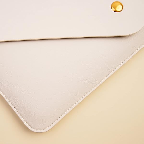 Benfan Benfan 15 Inch Laptop Sleeve for MacBook Pro 15 16 Surface Book 15 Dell XPS 15 with Pouch Mouse Pad Cord Organizer White - View 8 of 10
