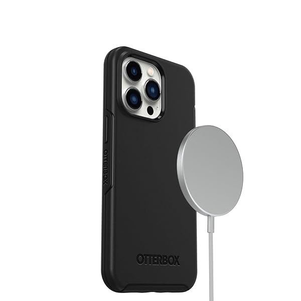 OtterBox OtterBox iPhone 13 Pro Symmetry Series Case Black Ultra Sleek Wireless Charging Compatible with Raised Edges for Camera and Screen Protection - View 8 of 9