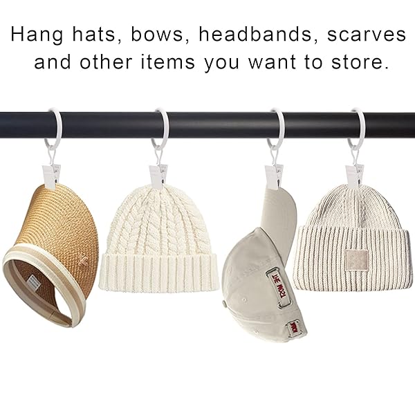 LLPJS LLPJS 44 Pack Curtain Rings with Clips for Drapery Bows 1 Inch Interior Diameter Fits 5/8 Inch Rod White - View 7 of 7