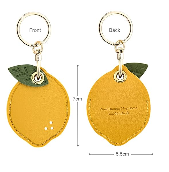 Tomcrazy Tomcrazy 3-in-1 Protective Case for Airtag & SmartTags - Lemon Keychain Cover for Bags & Suitcases - View 10 of 10
