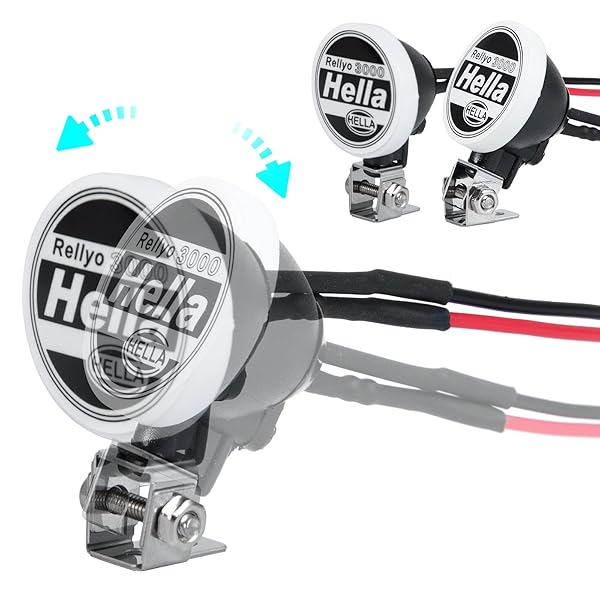 AXSPEED Que-T 2pcs Round Light Headlight Spotlight for 1:10 RC Trx4 TRX6 SCX10 90046 RC Car Upgrade Lighting Accessory - View 4 of 7