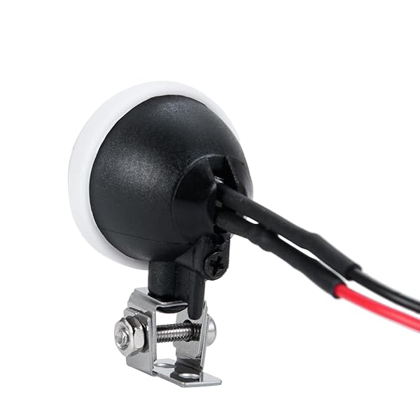 AXSPEED Que-T 2pcs Round Light Headlight Spotlight for 1:10 RC Trx4 TRX6 SCX10 90046 RC Car Upgrade Lighting Accessory - View 5 of 7