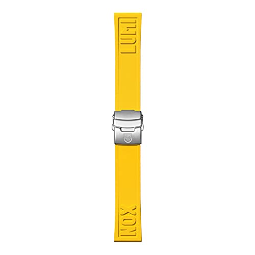 Luminox 24mm Yellow Rubber Watch Strap Cut To Fit for Ultimate Comfort and Style