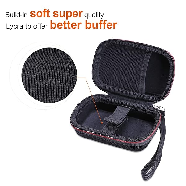 L LTGEM LTGEM Hard Carrying EVA Case for Canon PowerShot ELPH 360 180 190 and Sony DSCW800 Cyber Shot Cameras Case Only - View 5 of 11