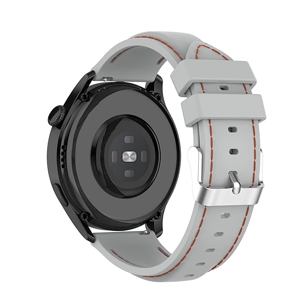 Chofit Chofit 22MM Silicone Replacement Wristband Strap 3 Pack for Huawei Watch GT2 GT2 Pro GT2e GT Active Watch 3 Watch 3 Pro Black Gray White - View 7 of 10