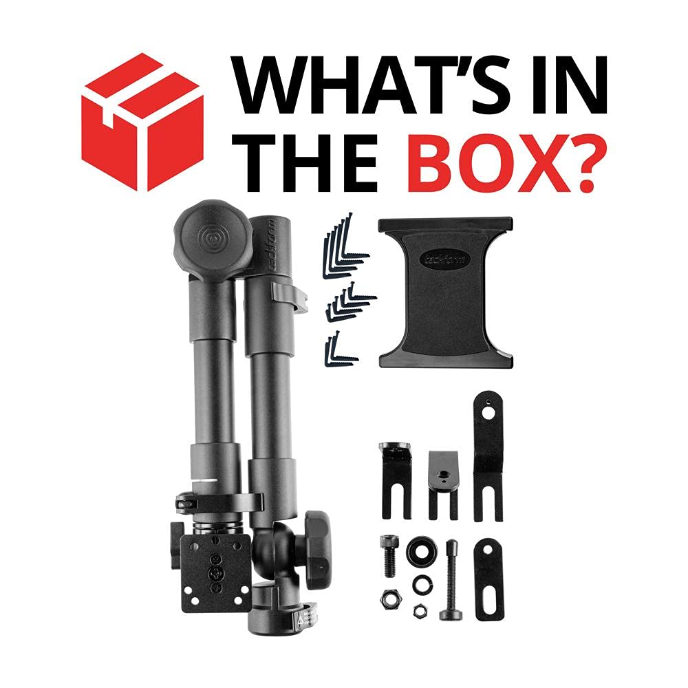 Tackform Heavy Duty Tablet Truck Mount Telescoping 20 to 30 Inch Seat Rail Mount Compatible with Most Trucks and Vehicles with Accessible Floor Bolt - View 8 of 8