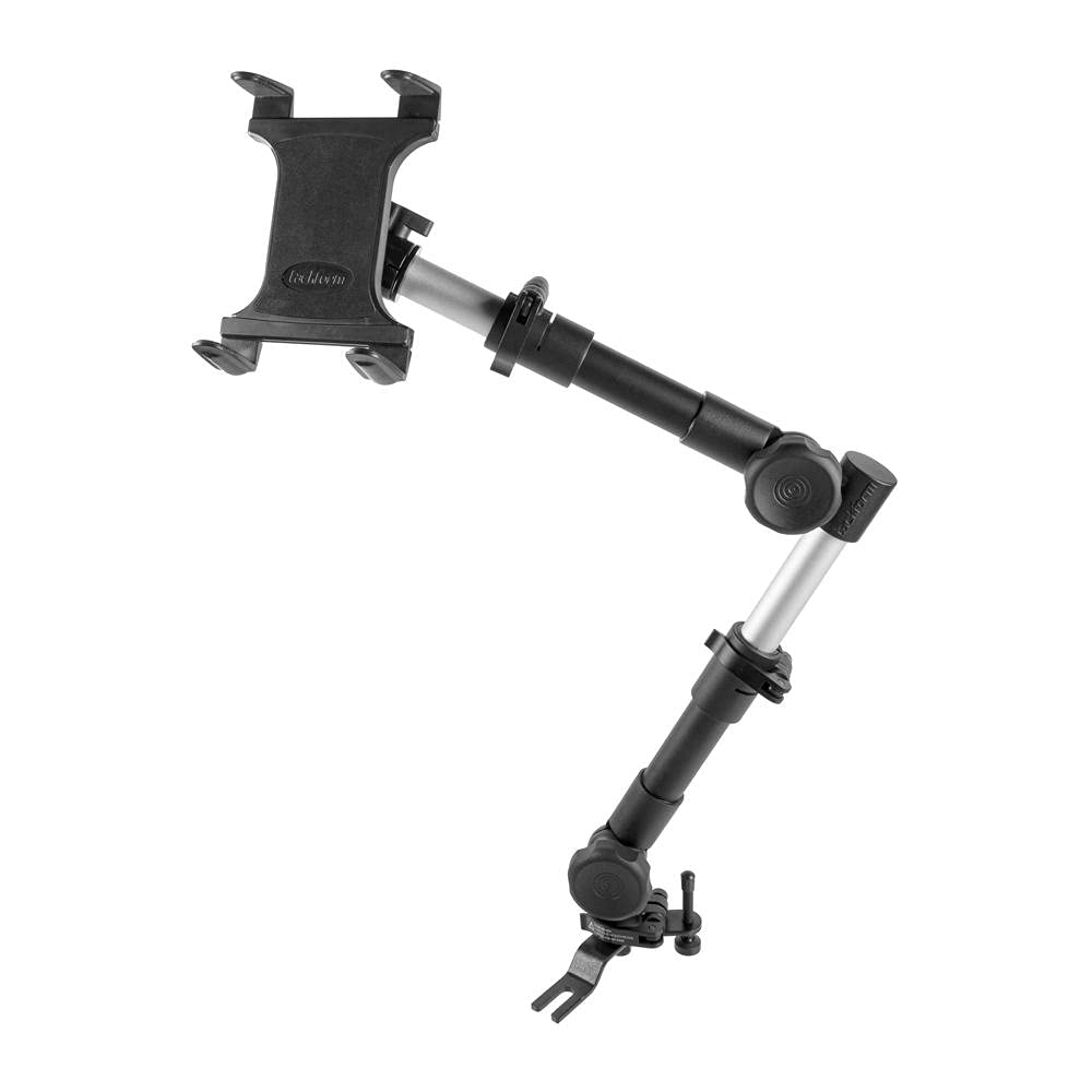 Heavy Duty Tablet Truck Mount Telescoping 20 to 30 Inch Seat Rail Mount Compatible with Most Trucks and Vehicles with Accessible Floor Bolt