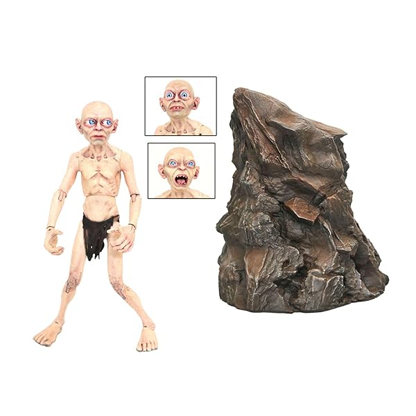 Diamond Select Toys Diamond Select Toys The Lord of The Rings Gollum Deluxe Action Figure Multicolor Collectible Toy - View 4 of 7