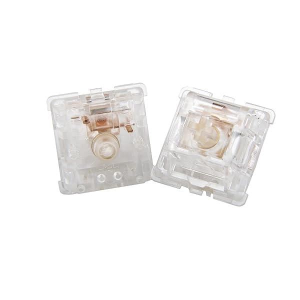 YMDK YMDK Aqua King Linear Switches: 4Pin & 5Pin Options (55g, 62g, 67g) for Mechanical Keyboards - Clear Cover - View 3 of 6
