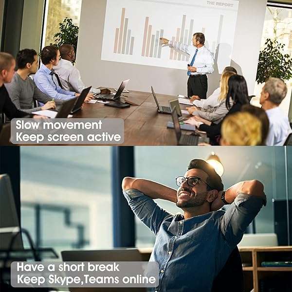 Phiginoo Undetectable Mouse Jiggler USB: Keep Your PC Awake & Prevent Sleep Mode - Plug-and-Play for Laptops & Desktops - View 7 of 9