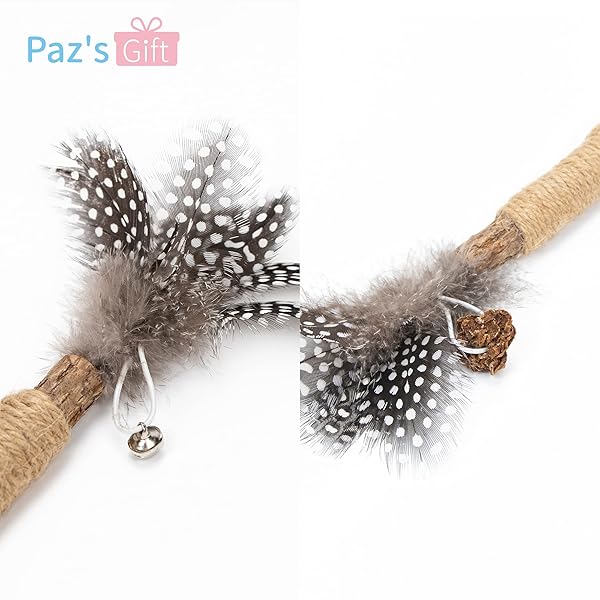 PAZ'S GIFT Paz's Gift Catnip Toy Set for Kittens Interactive Chew and Kicking Stick for Dental Care and Teething 2pcs - View 5 of 10