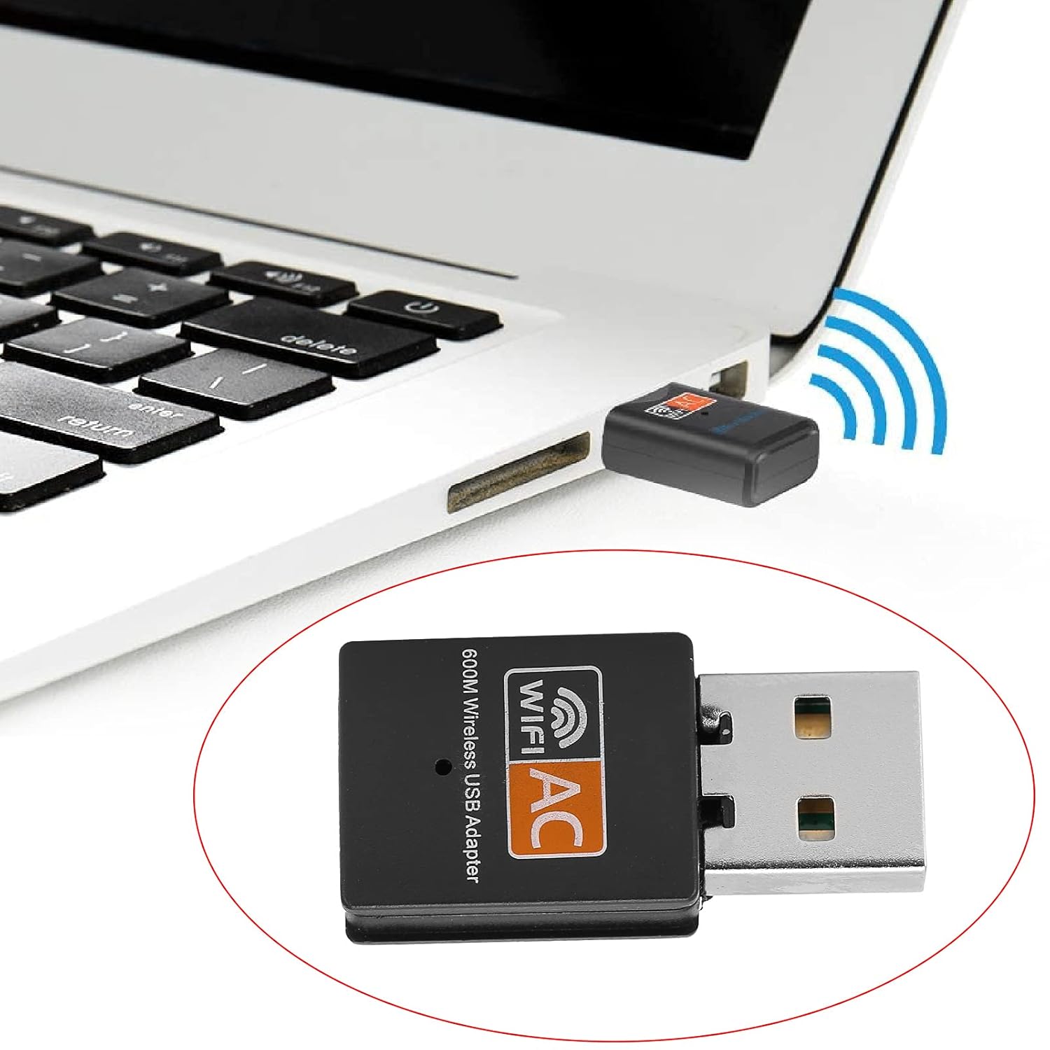 Zopsc-1 Dual Band 5Ghz 2.4Ghz USB Network Card Adapter for Windows with 8811 Chip High Speed External Receiver - View 2 of 9