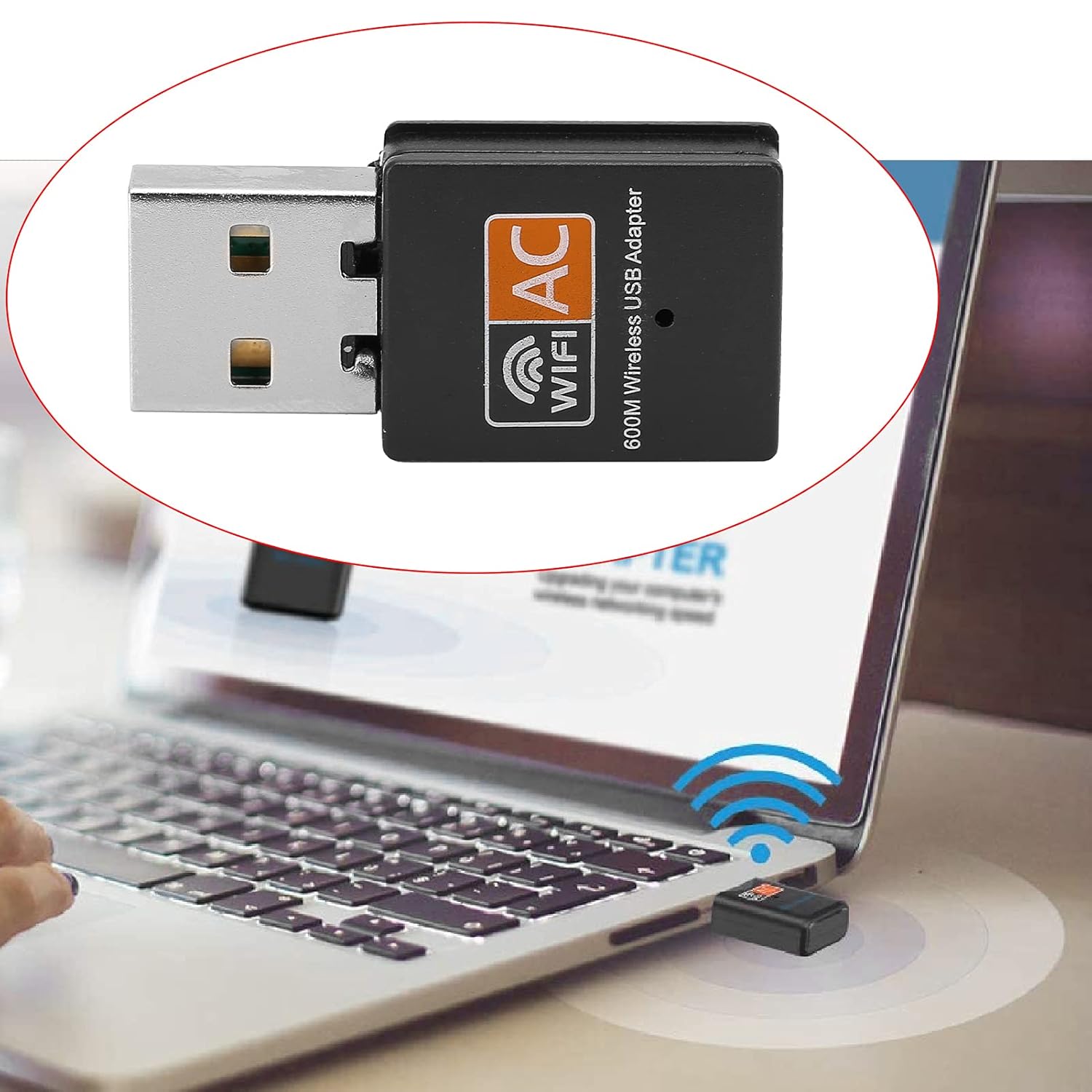 Zopsc-1 Dual Band 5Ghz 2.4Ghz USB Network Card Adapter for Windows with 8811 Chip High Speed External Receiver - View 3 of 9