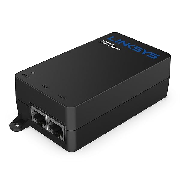 Linksys Linksys Gigabit Power Over Ethernet Plus Injector 30W PoE Network Up To 328 ft LAPPI30W Black - View 4 of 7