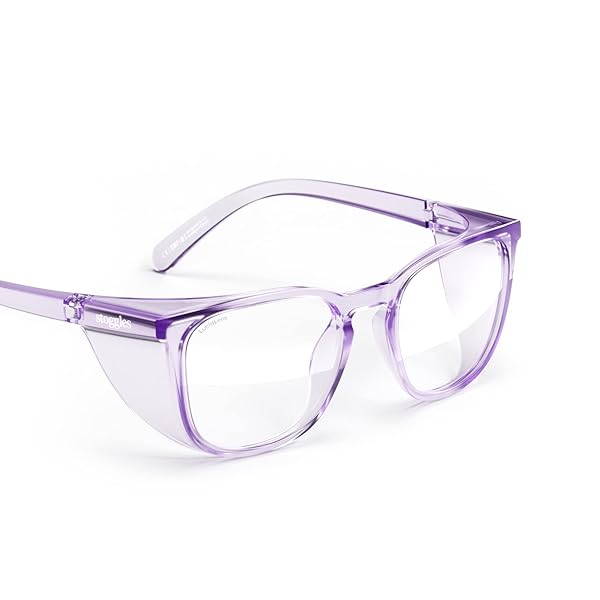 Stoggles Stoggles Z87.1 Safety Glasses: Stylish, Scratch-Proof, Anti-Fog, Blue-Light & UV Protection with Top & Side Shields