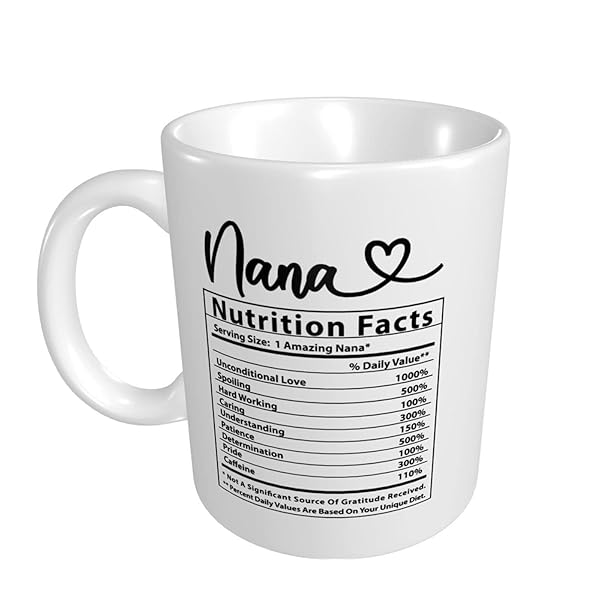 Wisedeal Wisedeal Nana Coffee Mug Funny Christmas Birthday Gift for Grandma Ceramic White 11 Oz Teacup from Grandchildren - View 3 of 8
