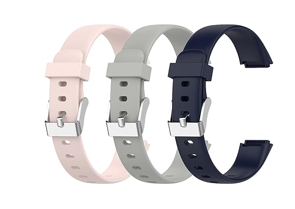 Lemspum Lemspum Silicone Bands for Fitbit Luxe Replacement Sports Wristbands Small Large 3PCS Fitness Tracker Accessories - View 3 of 10