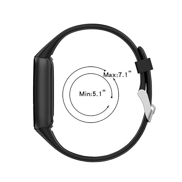 Lemspum Lemspum Silicone Bands for Fitbit Luxe Replacement Sports Wristbands Small Large 3PCS Fitness Tracker Accessories - View 9 of 10