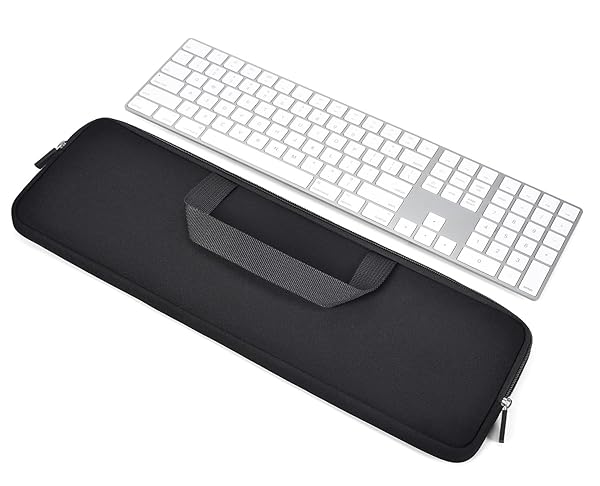 CASEDAO "Neoprene Keyboard Case for 2022 Mac Studio & 2023 iMac 24" Magic Keyboard - Protective Sleeve Bag in Black"