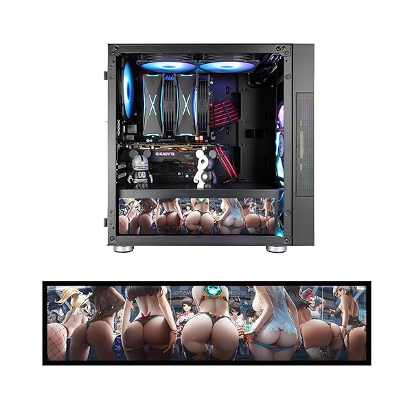 Vetroo Vetroo B6 Display Board w/LED Lights for Computer PC Case Decor Full HD 2K Multi-Mode Function 12.2&amp;quot; x 3.1&amp;quot; (Horizontal, B6)