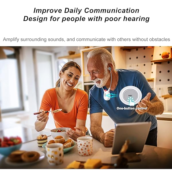 Holdsound Wireless Headphones for TV 24GHz Voice Highlighting Easy Pair 100ft Range with 2 Batteries Ideal for Seniors - View 7 of 9