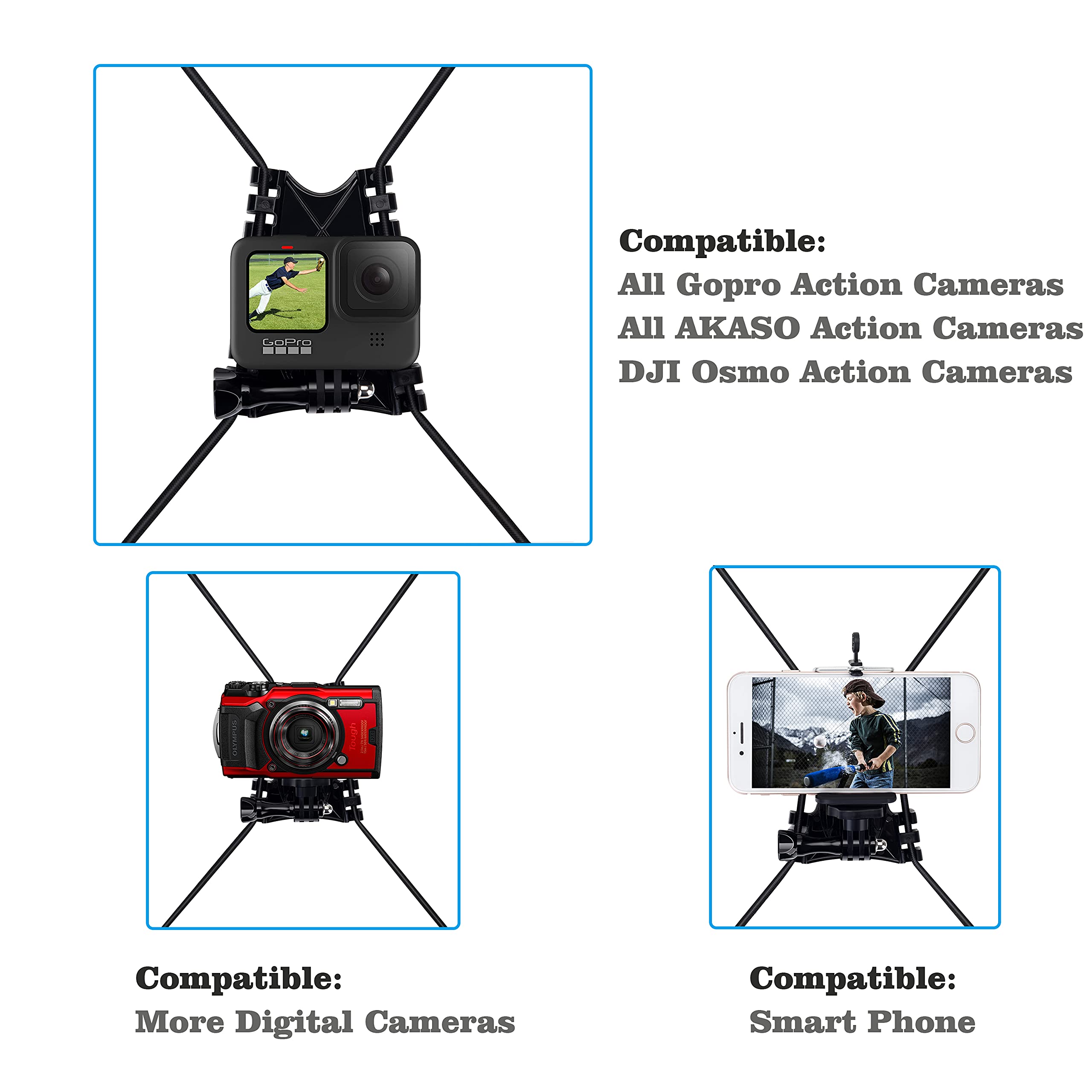 Suptig Suptig Net Fence and Tree Pole Mounts for GoPro Hero 13-3 DJI Osmo AKASO Phones and Digital Cameras - View 3 of 6