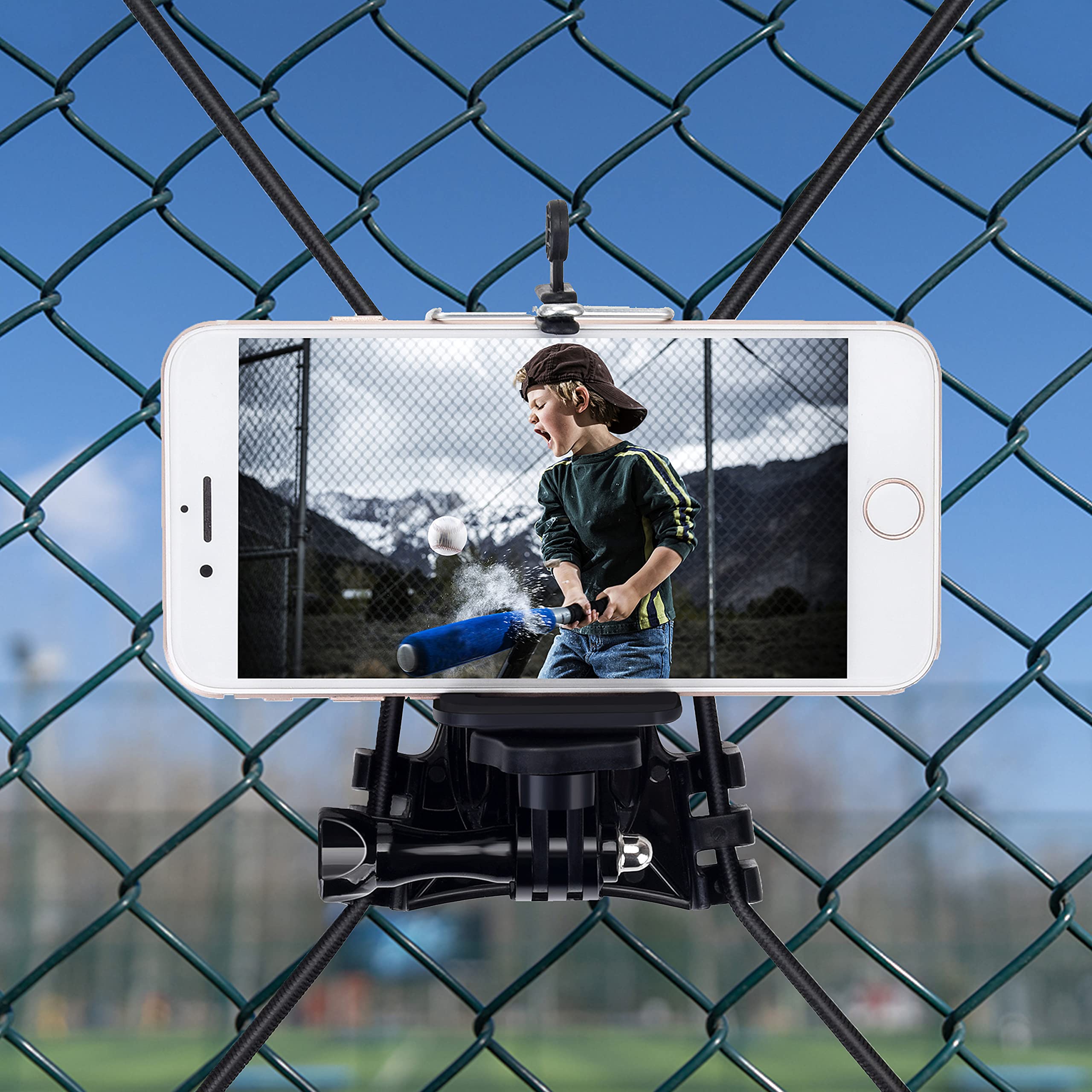 Suptig Suptig Net Fence and Tree Pole Mounts for GoPro Hero 13-3 DJI Osmo AKASO Phones and Digital Cameras - View 4 of 6