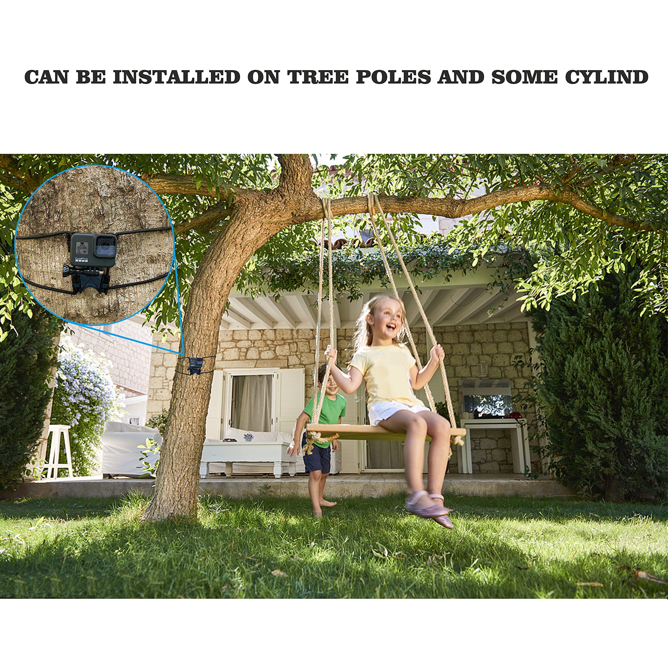 Suptig Suptig Net Fence and Tree Pole Mounts for GoPro Hero 13-3 DJI Osmo AKASO Phones and Digital Cameras - View 5 of 6