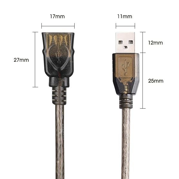 GGMTY 50FT USB Extension Cable GGMTY USB 2.0 Type A Male to Female Active Repeater High Speed 480 Mbps for Enhanced Connectivity - View 5 of 8