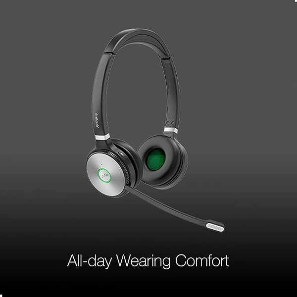 Global Teck Worldwide Global Teck Worldwide GTW Yealink WH62 Duo Stereo UC Headset for Deskphone PC Mac Teams Zoom RingCentral 8x8 Vonage with Microfiber Included - View 4 of 9