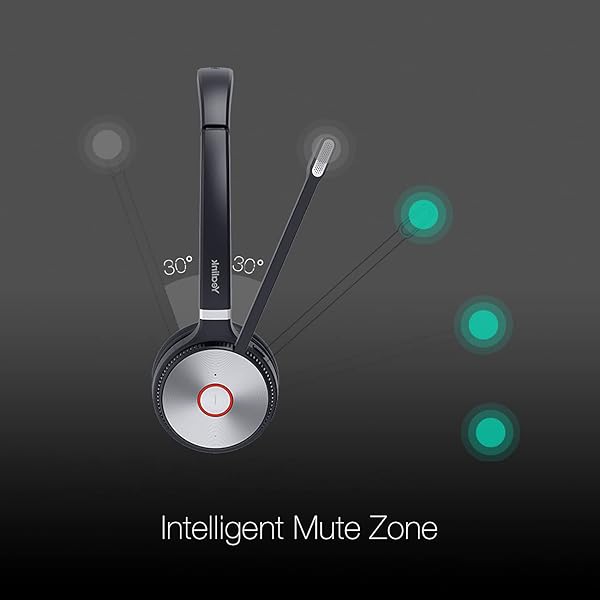 Global Teck Worldwide Global Teck Worldwide GTW Yealink WH62 Duo Stereo UC Headset for Deskphone PC Mac Teams Zoom RingCentral 8x8 Vonage with Microfiber Included - View 5 of 9