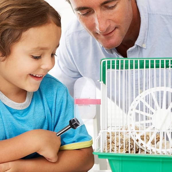 balacoo Balacoo 3 Pcs Hamster Water Bottle Non Drip Guinea Pig Drinking Fountain Small Animal Water Dispenser for Hamster Gerbil Chinchillas 60ml - View 8 of 10