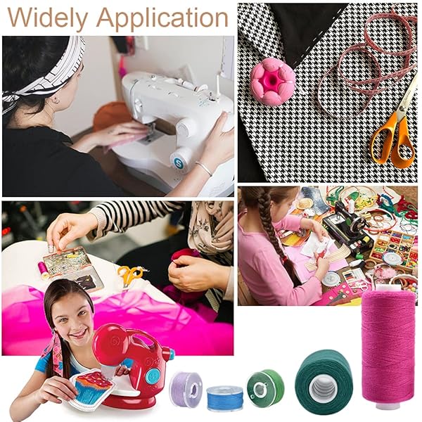 HDST-HOME 72Pcs Prewound Bobbins & 36 Color Thread Spools for Sewing - Perfect for DIY, Travel & Home Use - View 9 of 9