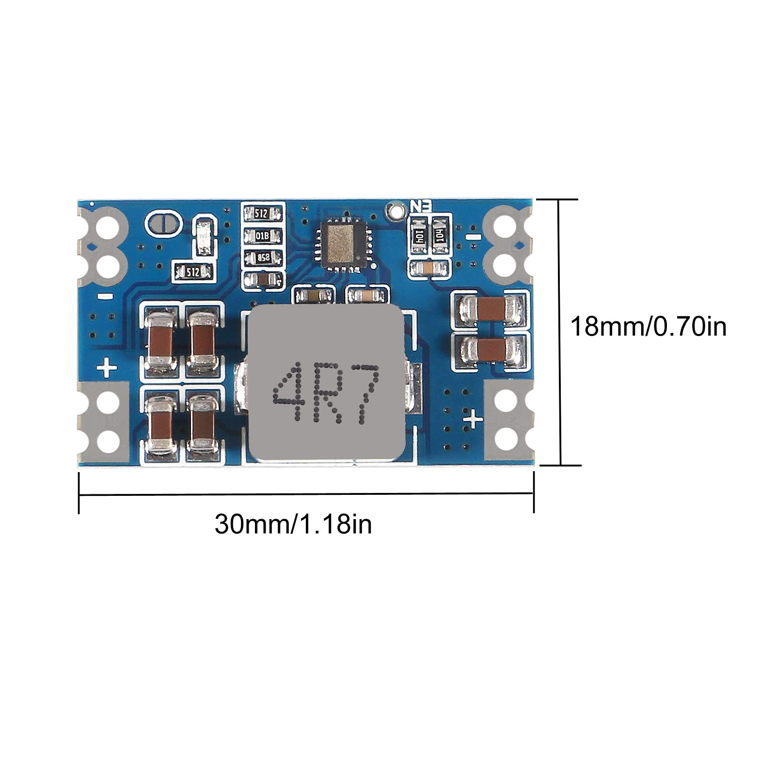 UMLIFE 10-Piece Mini DC-DC Boost Converter 5A Adjustable Step Up Module Voltage Regulator Board Input 14V-20V to 12V Output - View 4 of 7