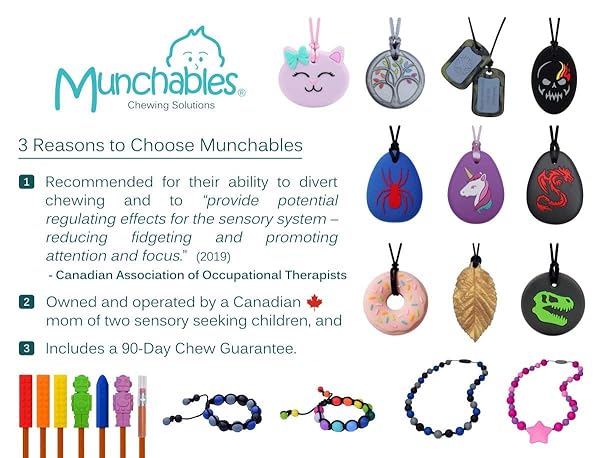 Munchables Munchables Sensory Bubble Popper Chew Necklace and Fidget Toy for Kids and Adults in Wavy Purple - View 6 of 7