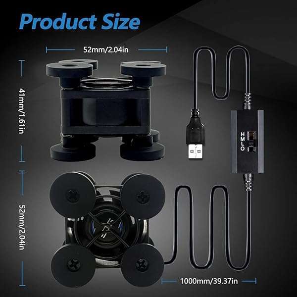 SCCCF Compact 40mm USB Fan for VR, Aquarium, Raspberry Pi & More - SCCCF Mini Cooling Solution - View 5 of 9