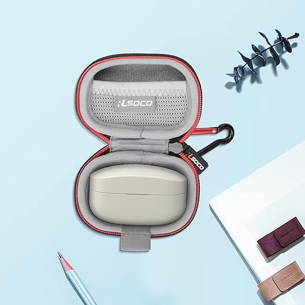 RLSOCO RLSOCO Case for Sony WF-1000XM4 Wireless Earbud Headphones with Industry Leading Noise Canceling in Black - View 8 of 9