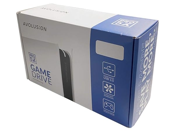 Avolusion Avolusion PRO-5X 3TB USB 3.0 External Gaming Hard Drive for PS5 Console White 2 Year Warranty - View 10 of 10