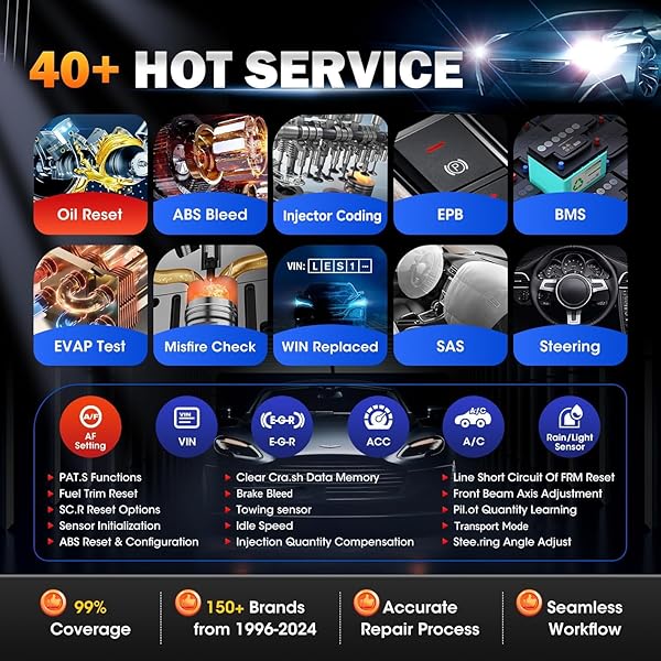 Autel Autel MaxiCOM MK900BT: 2025 Bidirectional Diagnostic Tool with 3000+ Tests & All System Coverage - View 7 of 11