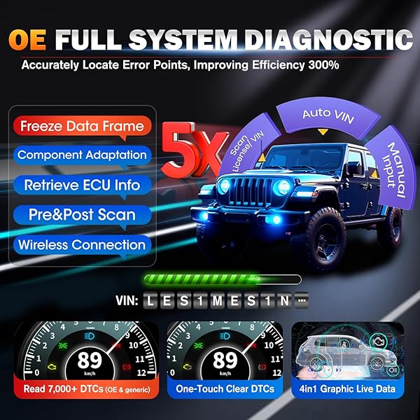 Autel Autel MaxiCOM MK900BT: 2025 Bidirectional Diagnostic Tool with 3000+ Tests & All System Coverage - View 8 of 11